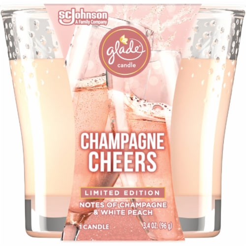 Glade® Limited Edition Champagne Cheers Scented Candle Perspective: front