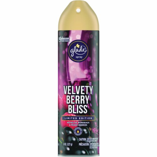 Glade 8 Oz. Velvety Berry Bliss Aerosol Spray Air Freshener 3984 Perspective: front