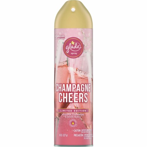 Glade 8 Oz. Champagne Cheers Aerosol Spray Air Freshener 3985 Perspective: front