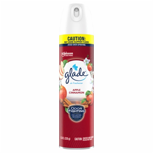 Glade® Aerosol Spray Air Freshener Apple Cinnamon Scent Infused with Essential Oils Perspective: front