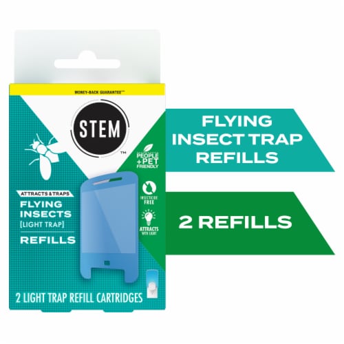 STEM Light Trap Refills, Attracts and Traps Flying Insects, 2 ct Perspective: front