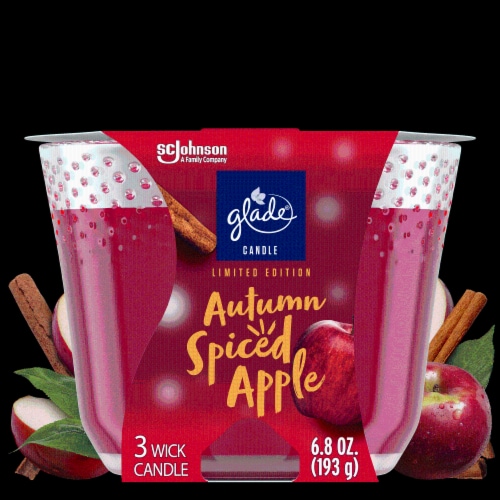 Glade Candle Limited Edition - Autumn Spiced Apple Perspective: front