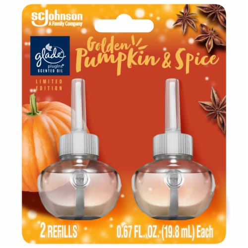 Glade® Limited Edition Pumpkin Spice It Up Plug In Oil Perspective: front