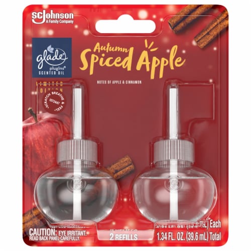 Glade® Plugins® Autumn Spiced Apple Scented Oil Refills Perspective: front