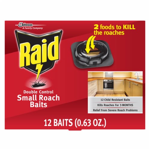 Raid® Double Control Small Roach Baits Perspective: front