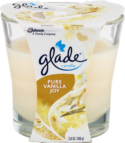 Glade French Vanilla Candle Perspective: front
