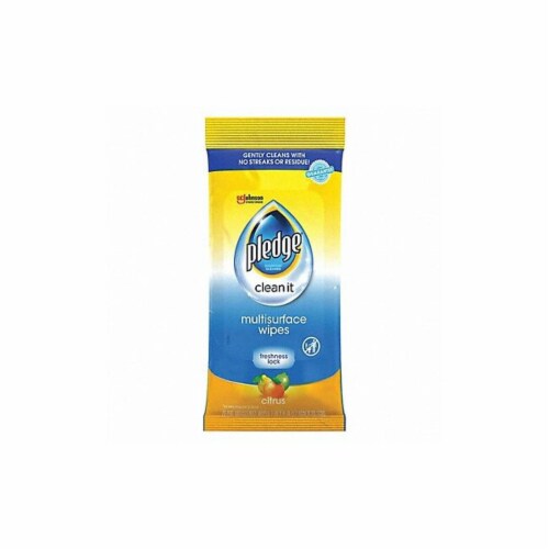 Multi-Surface Cleaner Wet Wipes, Cloth, 7 x 10, Fresh Citrus, White, 25/Pack, 12 Packs/Carton