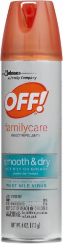 Off!® Family Care Smooth and Dry Bug Spray & Insect Repellent Perspective: front