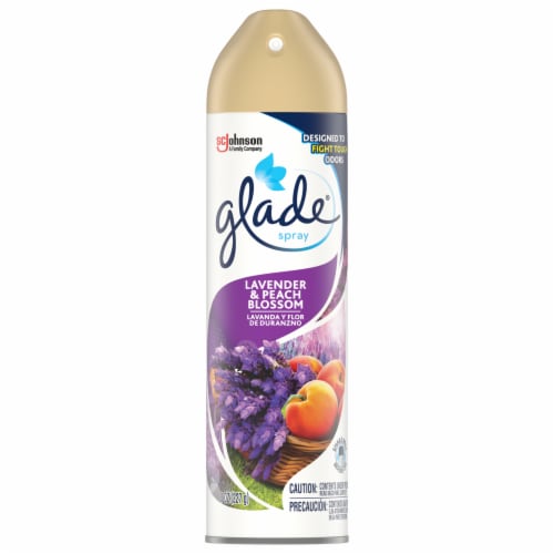 Glade Lavender & Peach Blossom Room Spray Perspective: front