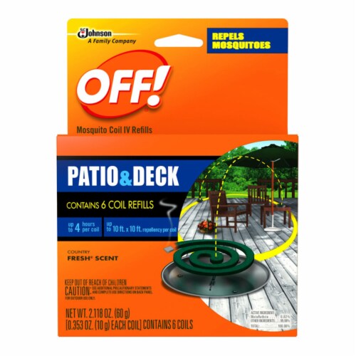 Kroger Off Patio And Deck Mosquito Repellent Coil Refills 6