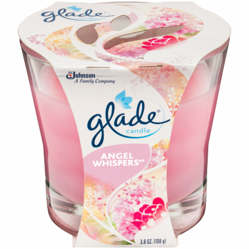 Glade Angel Whispers Candle Perspective: front