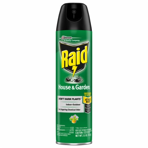 Raid® House & Garden Insect Killer Aerosol Spray Perspective: front