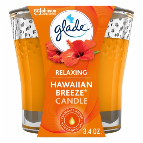 Glade® Hawaiian Breeze® Jar Candle Perspective: front