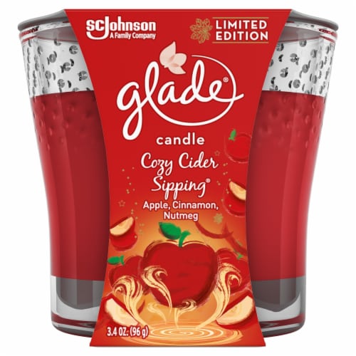 Glade® Cozy Cider Sipping Candle Limited Edition Perspective: front