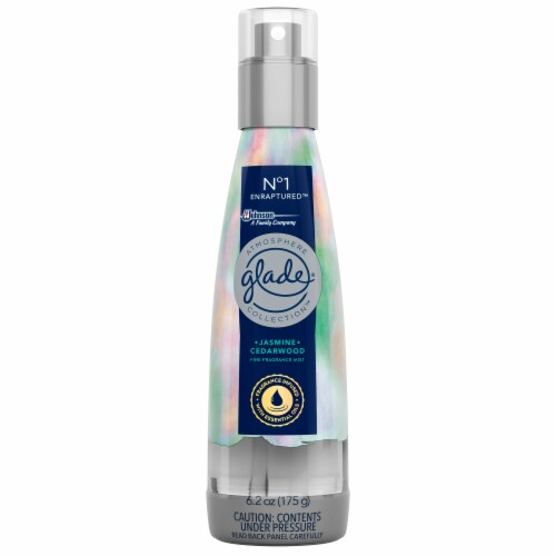 Glade Atmosphere Fine Fragrance Mist No. 1 Enraptured: Jasmine & Cedar Wood Perspective: front