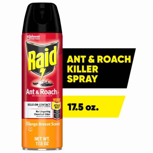 Raid Orange Breeze Scent Ant and Roach Killer Perspective: front