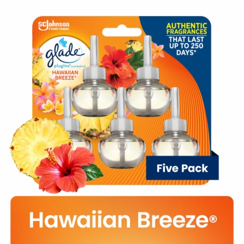 Glade® PlugIns® Scented Oil Refills Air Freshener Hawaiian Breeze, 5 ct /  0.67 oz - Pick 'n Save