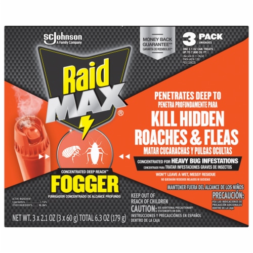 Raid® Concentrated Deep Reach Fogger for Fleas & Roaches, 1.5 fl