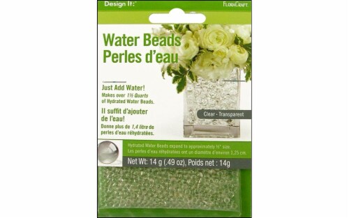 FloraCraft Water Beads Dehydrated - Clear Perspective: front