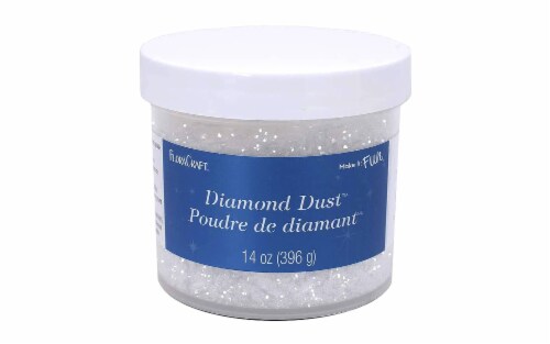 FloraCraft Diamond Dust Glitter - Clear Glass Perspective: front