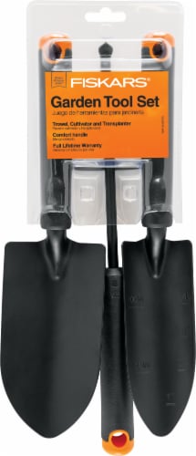 Fiskars® Steel Garden Tool Set Perspective: front