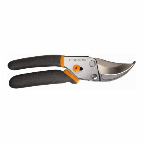 Fiskars Ultrablade Bypass Pruner - Black/Orange Perspective: front