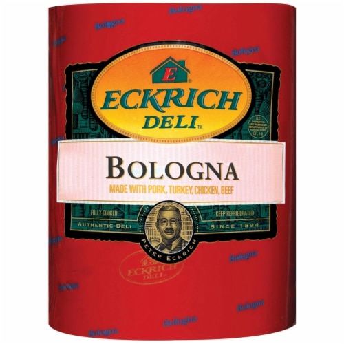 Eckrich Deli Bologna Fresh Sliced Deli Meat Perspective: front