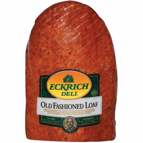 Eckrich Deli Old Fashioned Loaf Fresh Sliced Deli Meat Perspective: front
