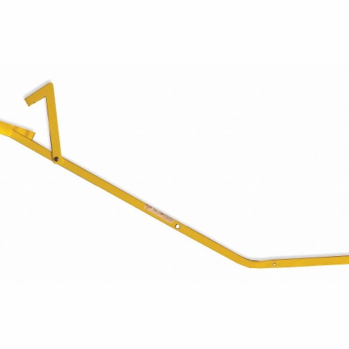 Accuform Portable Rail Clamp Sign Holder,Yellow  FRR390 Perspective: front
