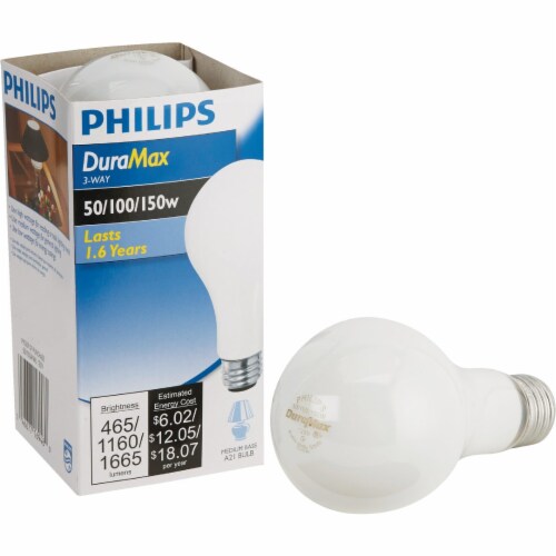 Philips 50 100 150 Watt 3 Way Incandescent Light Bulb 1 ct Harris Teeter