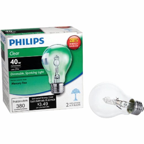 Philips EcoVantage 29-Watt (40-Watt) Medium Base A19 Light Bulbs Perspective: front