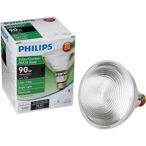 Philips 90W Equivalent Clear Medium Base PAR38 Halogen Floodlight Light Bulb 1 King Soopers