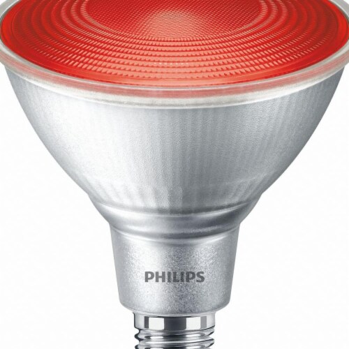 Philips 100W Equivalent PAR38 Medium LED Floodlight Light Bulb - Red Perspective: front