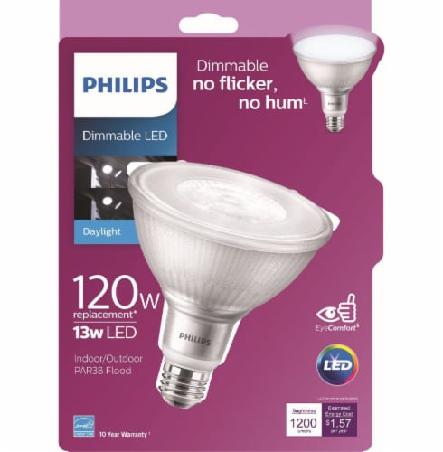 Philips 13-Watt (120-Watt) PAR38 LED Floodlight Bulb, 1 ct - Kroger