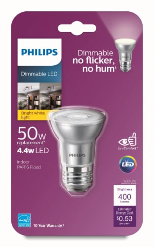 Philips 4.4-Watt (50-Watt) PAR16 LED Indoor 1 ct Kroger