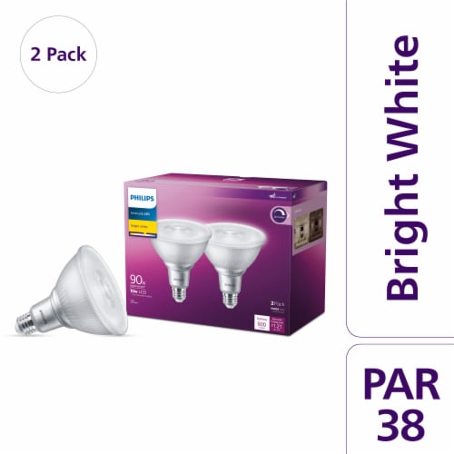 Slim slinger Verrast zijn Philips 10-Watt (90-Watt) Medium Base PAR38 Dimmable LED Light Bulbs, 2 pk  - Pick 'n Save