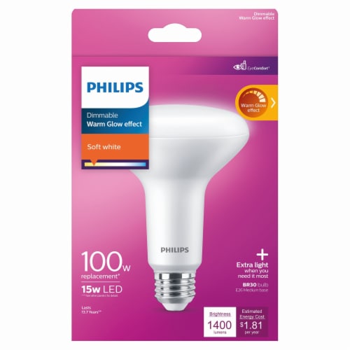 Geit Diversen hoeveelheid verkoop Philips 15-Watt (100-Watt) BR30 Indoor LED Flood Light Bulbs, 1 pk - Pick  'n Save