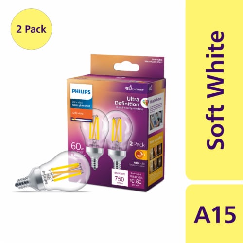 Philips LED 60 Watt Equivalent A19 Soft White Light Bulb 2pk 