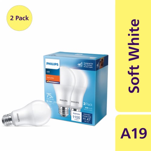 Spreekwoord satire propeller Philips 12.2-Watt (75-Watt) A19 LED Light Bulbs, 2 pk - Ralphs