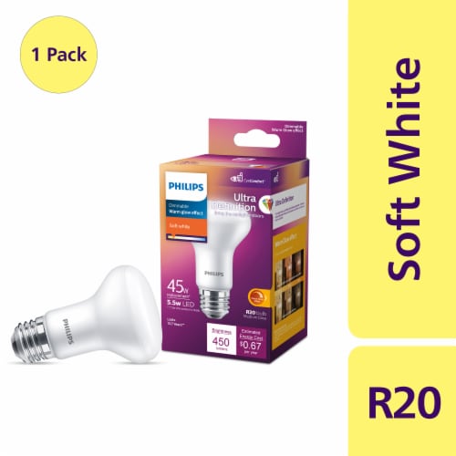 tæt fremtid erotisk Philips 5.5-Watt (45-Watt) Medium Base R20 Dimmable LED Light Bulbs, 1 pk -  Pick 'n Save