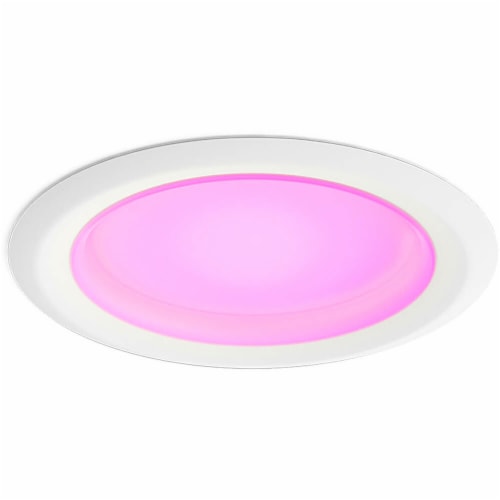 Hue 578419 White and Color Ambiance Downlight 4 inch High Lumen Recessed Light Perspective: front