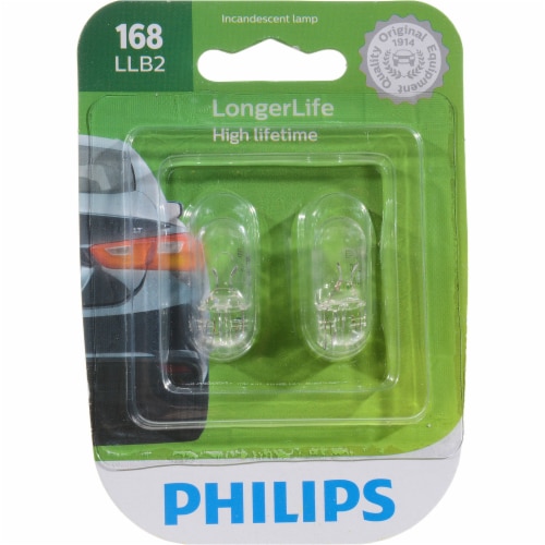 Philips LongerLife Miniature 168 LLB2 Light Bulbs Perspective: front
