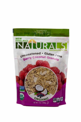 New England Naturals Berry Coconut Granola Perspective: front