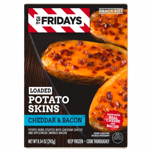 TGI Fridays® Cheddar & Bacon Loaded Potato Skins Perspective: front