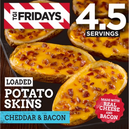 TGIF Loaded Cheddar & Bacon Potato Skins Frozen Snacks