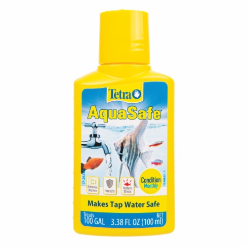 Tetra AquaSafe Aquarium Conditioner, 3.38 fl oz Perspective: front