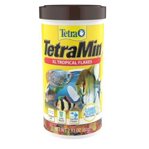 TetraMin® Large Tropical Flakes Fish Food Perspective: front