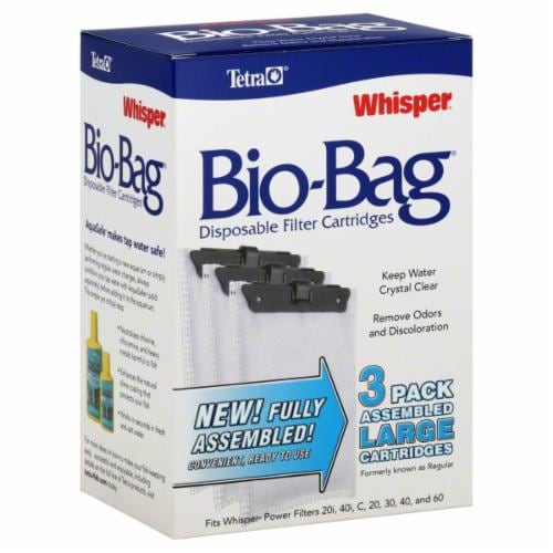 Tetra Whisper Bio-Bag Large Disposable Cartridge Perspective: front