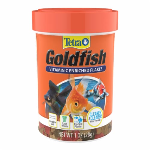 Tetra® Goldfish Flakes Fish Food Perspective: front