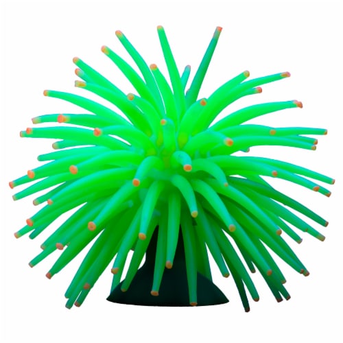 GloFish Mini Anemone - Yellow / Green Perspective: front